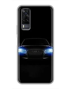 Чехол для Vivo Y31 с картинкой «Audi в неоне» Чехол для Vivo Y31 с картинкой «Audi в неоне»