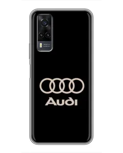 Чехол для Vivo Y31 с картинкой «Audi — золотой логотип» Чехол для Vivo Y31 с картинкой «Audi — золотой логотип»