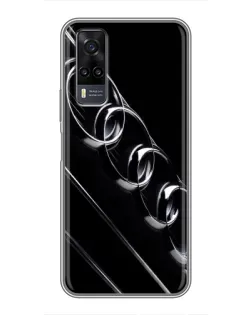 Чехол для Vivo Y31 с картинкой «Audi — абстрактные кольца» Чехол для Vivo Y31 с картинкой «Audi — абстрактные кольца»