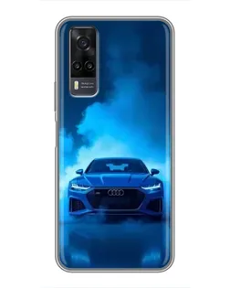 Чехол для Vivo Y31 с картинкой «Audi — голубая энергия» Чехол для Vivo Y31 с картинкой «Audi — голубая энергия»