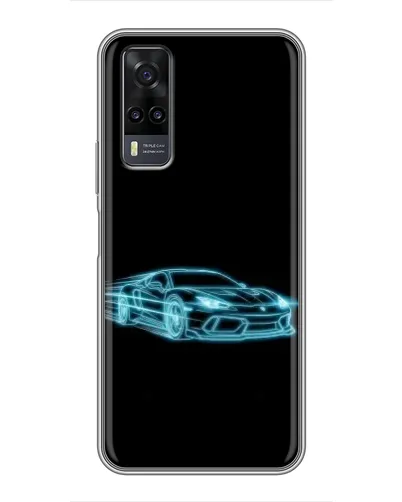 Чехол для Vivo Y31 с картинкой «Неоновый контур Lamborghini» Чехол для Vivo Y31 с картинкой «Неоновый контур Lamborghini»