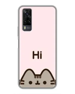Чехол для Vivo Y31 с картинкой «Пушин говорит Hi» Чехол для Vivo Y31 с картинкой «Пушин говорит Hi»