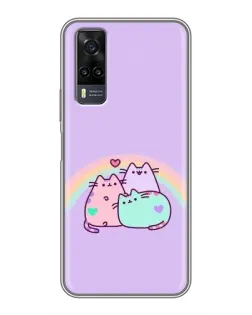 Чехол для Vivo Y31 с картинкой «Радужные Пушины» Чехол для Vivo Y31 с картинкой «Радужные Пушины»