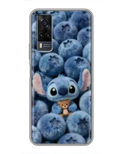 Чехол для Vivo Y31 с картинкой «Стич и голубика» Чехол для Vivo Y31 с картинкой «Стич и голубика»