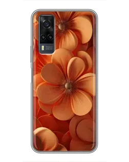Чехол для Vivo Y31 с картинкой «Оранжевый макро цветок» Чехол для Vivo Y31 с картинкой «Оранжевый макро цветок»