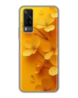 Чехол для Vivo Y31 с картинкой «Золотые лепестки» Чехол для Vivo Y31 с картинкой «Золотые лепестки»