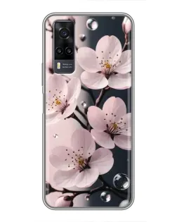 Чехол для Vivo Y31 с картинкой «Нежная сакура и капли» Чехол для Vivo Y31 с картинкой «Нежная сакура и капли»