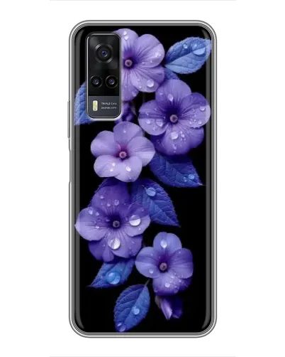 Чехол для Vivo Y31 с картинкой «Фиолетовые цветы с росою» Чехол для Vivo Y31 с картинкой «Фиолетовые цветы с росою»