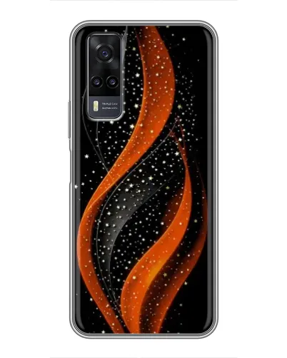 Чехол для Vivo Y31 с картинкой «Огненная звездная волна»