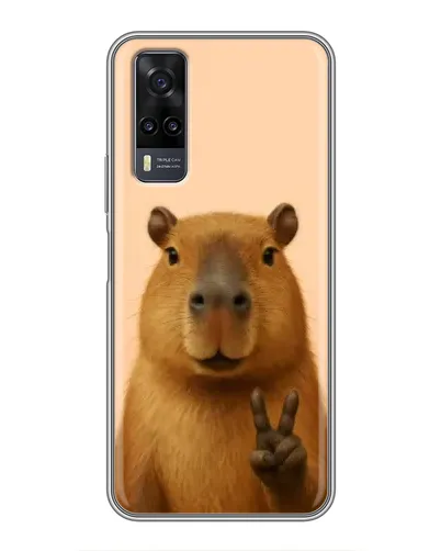 Чехол для Vivo Y31 с картинкой «Капибара виктория» Чехол для Vivo Y31 с картинкой «Капибара виктория»