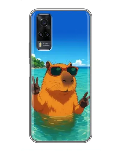 Чехол для Vivo Y31 с картинкой «Морская капибара» Чехол для Vivo Y31 с картинкой «Морская капибара»
