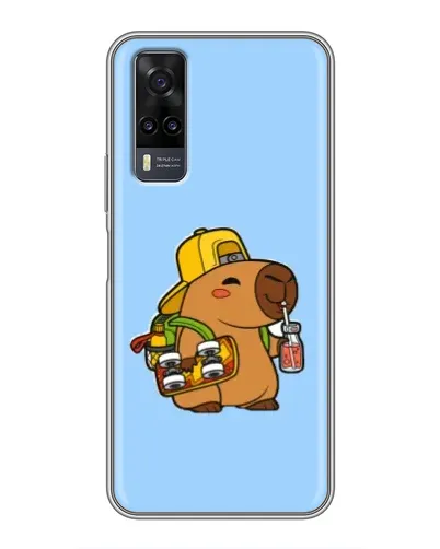 Чехол для Vivo Y31 с картинкой «Капибара на скейте» Чехол для Vivo Y31 с картинкой «Капибара на скейте»