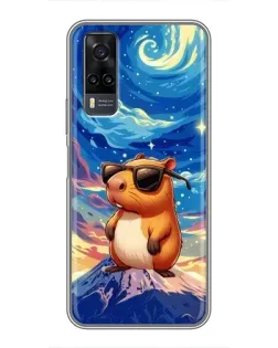 Чехол для Vivo Y31 с картинкой «Капибара Ван Гога»