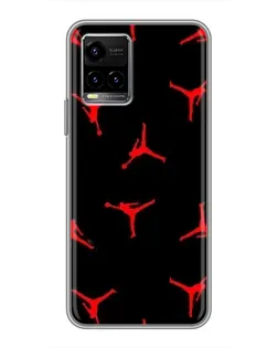 Чехол для Vivo Y33s с картинкой «Jordan Red Pattern» Чехол для Vivo Y33s с картинкой «Jordan Red Pattern»