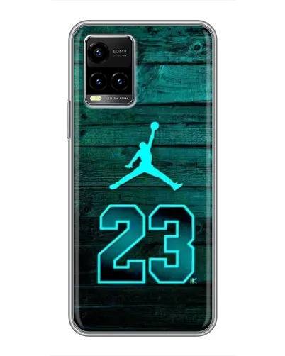 Чехол для Vivo Y33s с картинкой «Jordan Cyan 23»