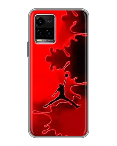 Чехол для Vivo Y33s с картинкой «Jordan Red Smoke»