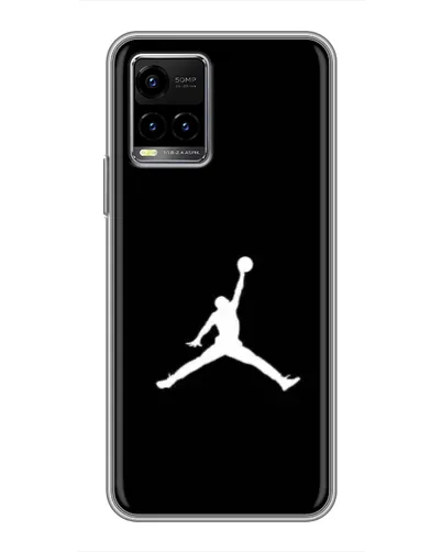 Чехол для Vivo Y33s с картинкой «Jordan Silhouette»