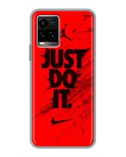 Чехол для Vivo Y33s с картинкой «Nike Just Do It» Чехол для Vivo Y33s с картинкой «Nike Just Do It»