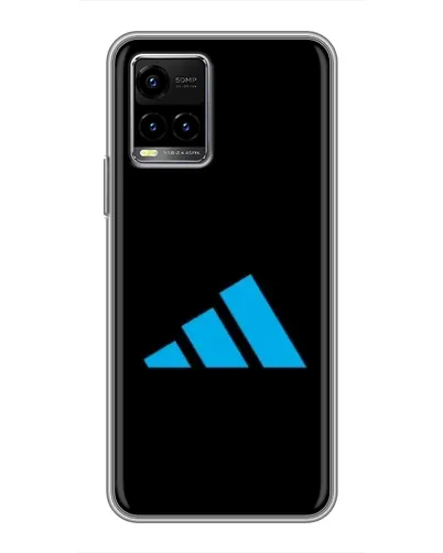 Чехол для Vivo Y33s с картинкой «Adidas Cyan Logo»