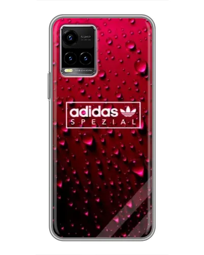 Чехол для Vivo Y33s с картинкой «Adidas Gold Marble»