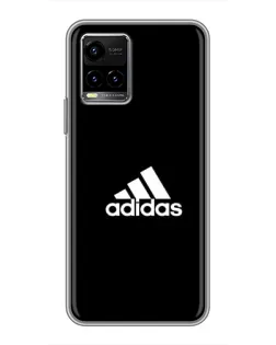 Чехол для Vivo Y33s с картинкой «Черная классика Adidas»