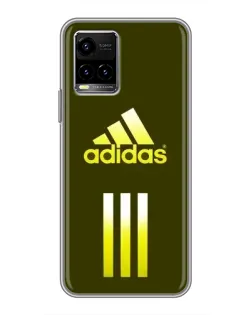 Чехол для Vivo Y33s с картинкой «Оливковый градиент Adidas»
