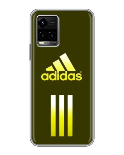 Чехол для Vivo Y33s с картинкой «Оливковый градиент Adidas»