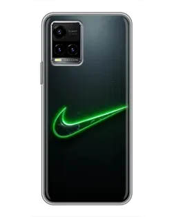 Чохол для Vivo Y33s з картинкою «Неоновий контур Nike» Чохол для Vivo Y33s з картинкою «Неоновий контур Nike»
