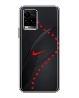 Чехол для Vivo Y33s с картинкой «Абстрактный дизайн Nike»