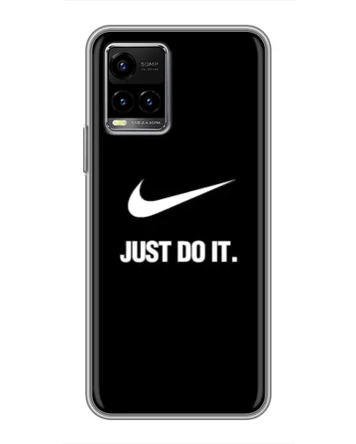 Чехол для Vivo Y33s с картинкой «Классический принт Nike» Чехол для Vivo Y33s с картинкой «Классический принт Nike»
