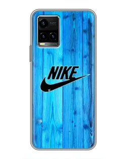 Чехол для Vivo Y33s с картинкой «Голубое дерево Nike»