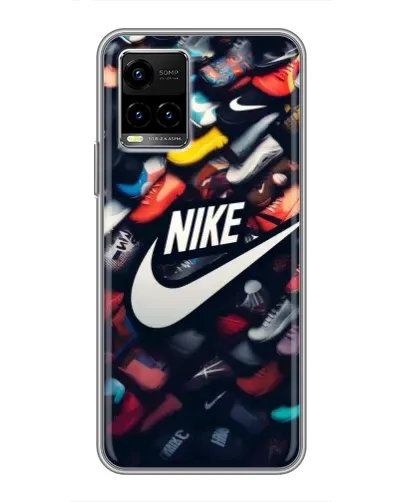 Чехол для Vivo Y33s с картинкой «Коллекция кроссовок Nike» Чехол для Vivo Y33s с картинкой «Коллекция кроссовок Nike»