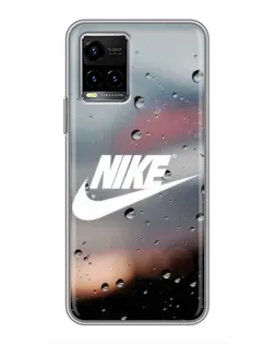 Чехол для Vivo Y33s с картинкой «Nike в стиле ретро»