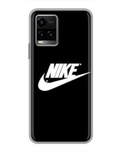 Чехол для Vivo Y33s с картинкой «Мазки краски Nike»