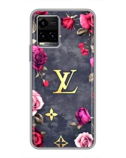 Чехол для Vivo Y33s с картинкой «Цветочный Louis Vuitton» Чехол для Vivo Y33s с картинкой «Цветочный Louis Vuitton»