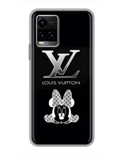 Чехол для Vivo Y33s с картинкой «LV и Минни Маус»