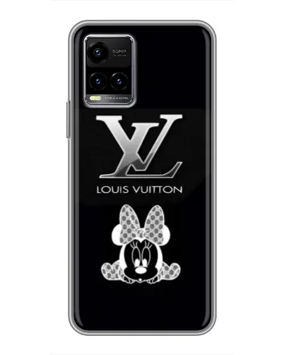 Чехол для Vivo Y33s с картинкой «LV и Минни Маус»