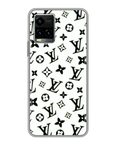 Чехол для Vivo Y33s с картинкой «Монохромный хаос LV»