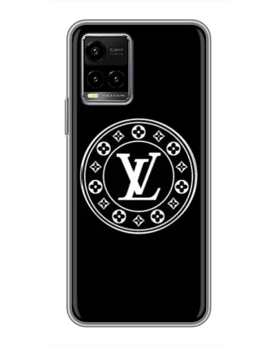 Чехол для Vivo Y33s с картинкой «LV — печать стиля»