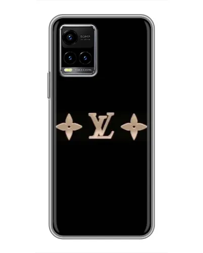Чехол для Vivo Y33s с картинкой «Louis Vuitton — минимализм»