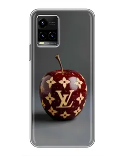 Чехол для Vivo Y33s с картинкой «Красное яблоко LV»