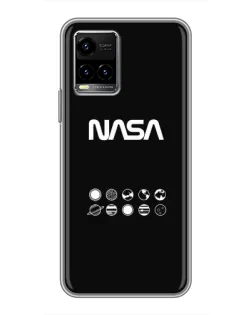 Чехол для Vivo Y33s с картинкой «NASA — технический принт» Чехол для Vivo Y33s с картинкой «NASA — технический принт»