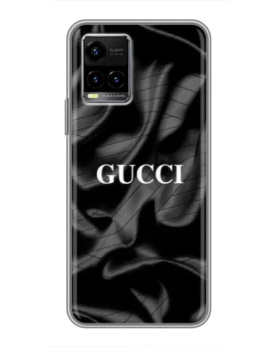 Чехол для Vivo Y33s с картинкой «Gucci — шелковые волны»