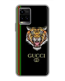 Чехол для Vivo Y33s с картинкой «Тигр Gucci»