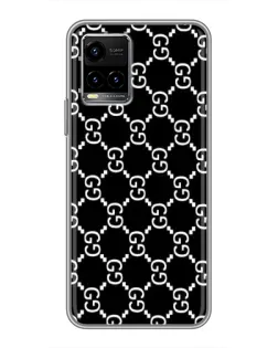 Чехол для Vivo Y33s с картинкой «Gucci — сетчатый паттерн»