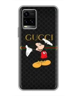 Чехол для Vivo Y33s с картинкой «Микки Маус Gucci»