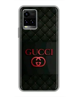 Чехол для Vivo Y33s с картинкой «Gucci — стеганый черный»