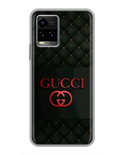 Чехол для Vivo Y33s с картинкой «Gucci — стеганый черный»