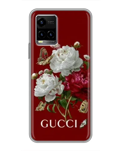 Чехол для Vivo Y33s с картинкой «Gucci —  сад»