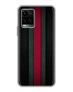 Чехол для Vivo Y33s с картинкой «Gucci — неоновая линия»